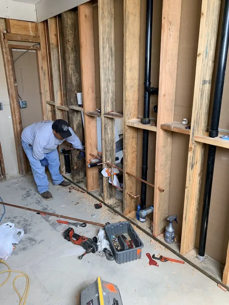 Commercial rough-in plumbing for Gas Line Repair in Anaheim Hills